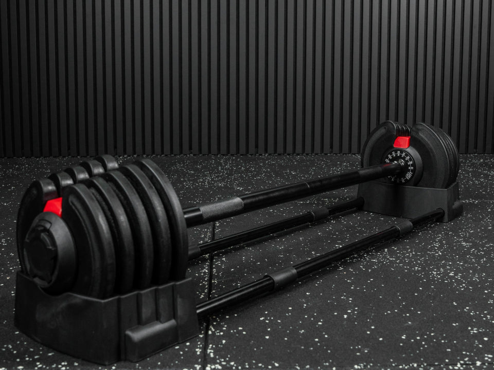 Adjustable Dumbbell & Barbell Set SQMIZE® AJDB41