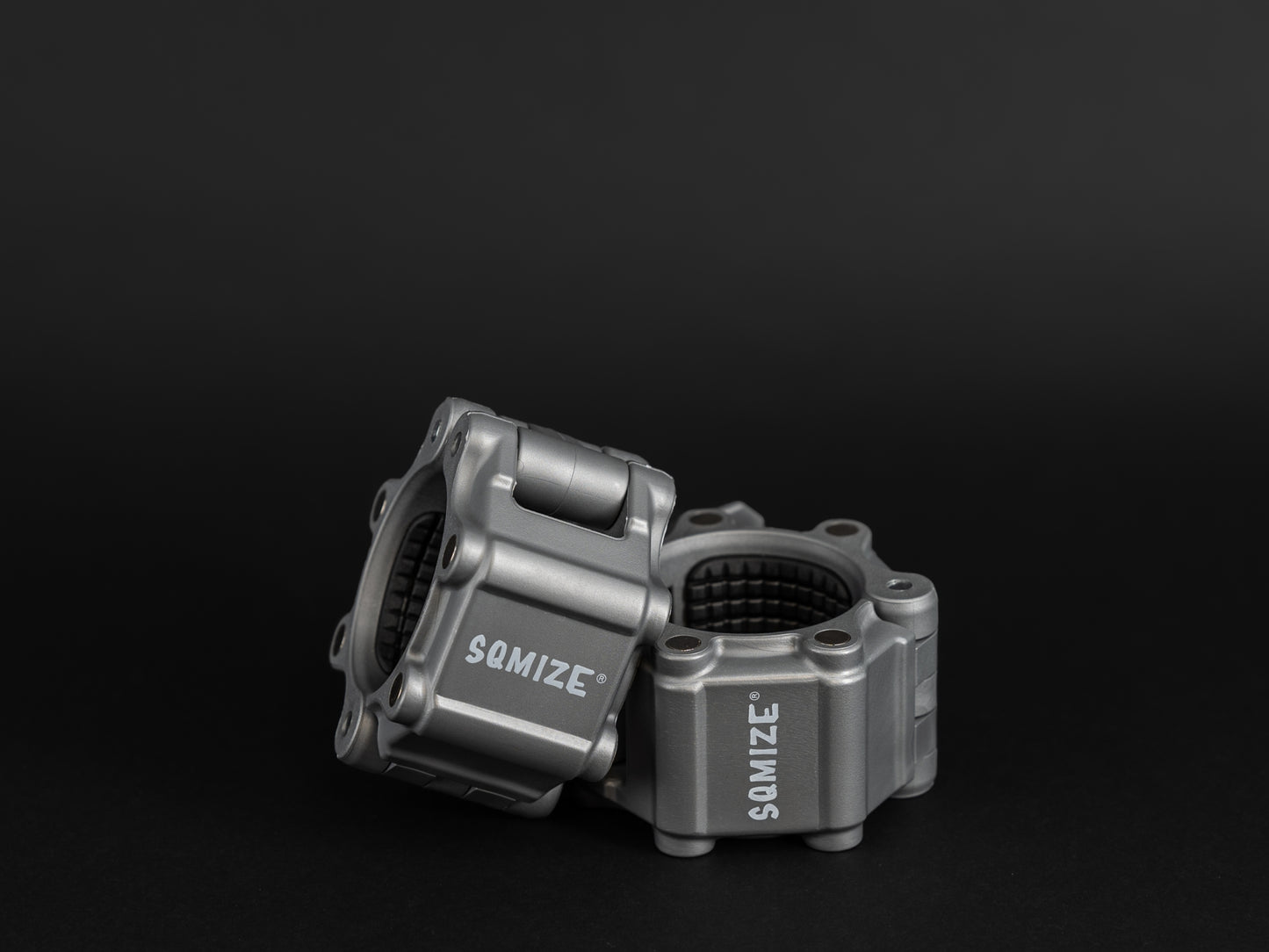 Barbell Sluiting - JAW klem - 50 mm SQMIZE® OC11 Magnetic Grey (per paar)