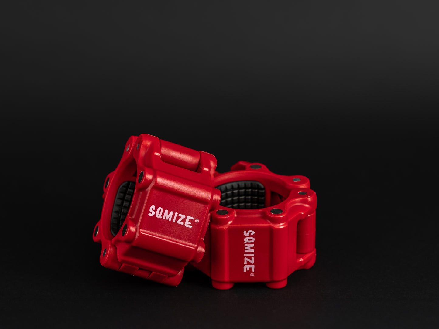 Barbell Sluiting - JAW klem - 50 mm SQMIZE® OC11 Magnetic Red (per paar)