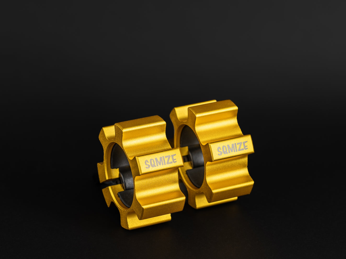 Barbell Sluiting - JAW klem - 50 mm SQMIZE® OC12 Aluminium Goud (per paar)