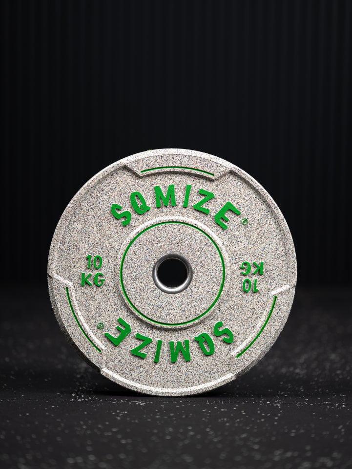 Premium Bison high-tempered bumper plate set SQMIZE® V-CRNW150