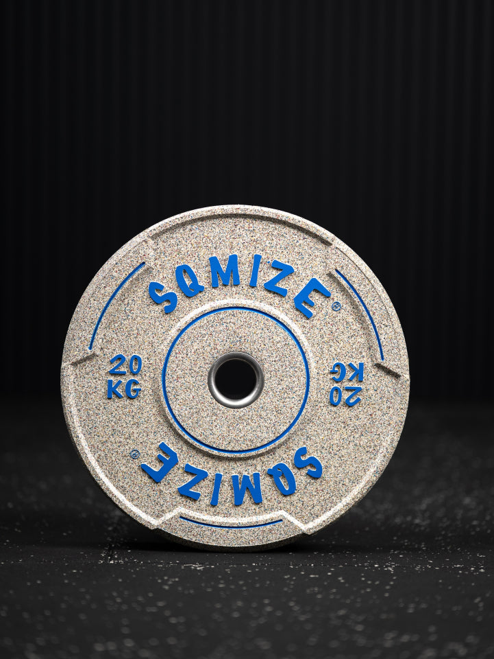 Premium Bison high-tempered bumper plate set SQMIZE® V-CRNW150
