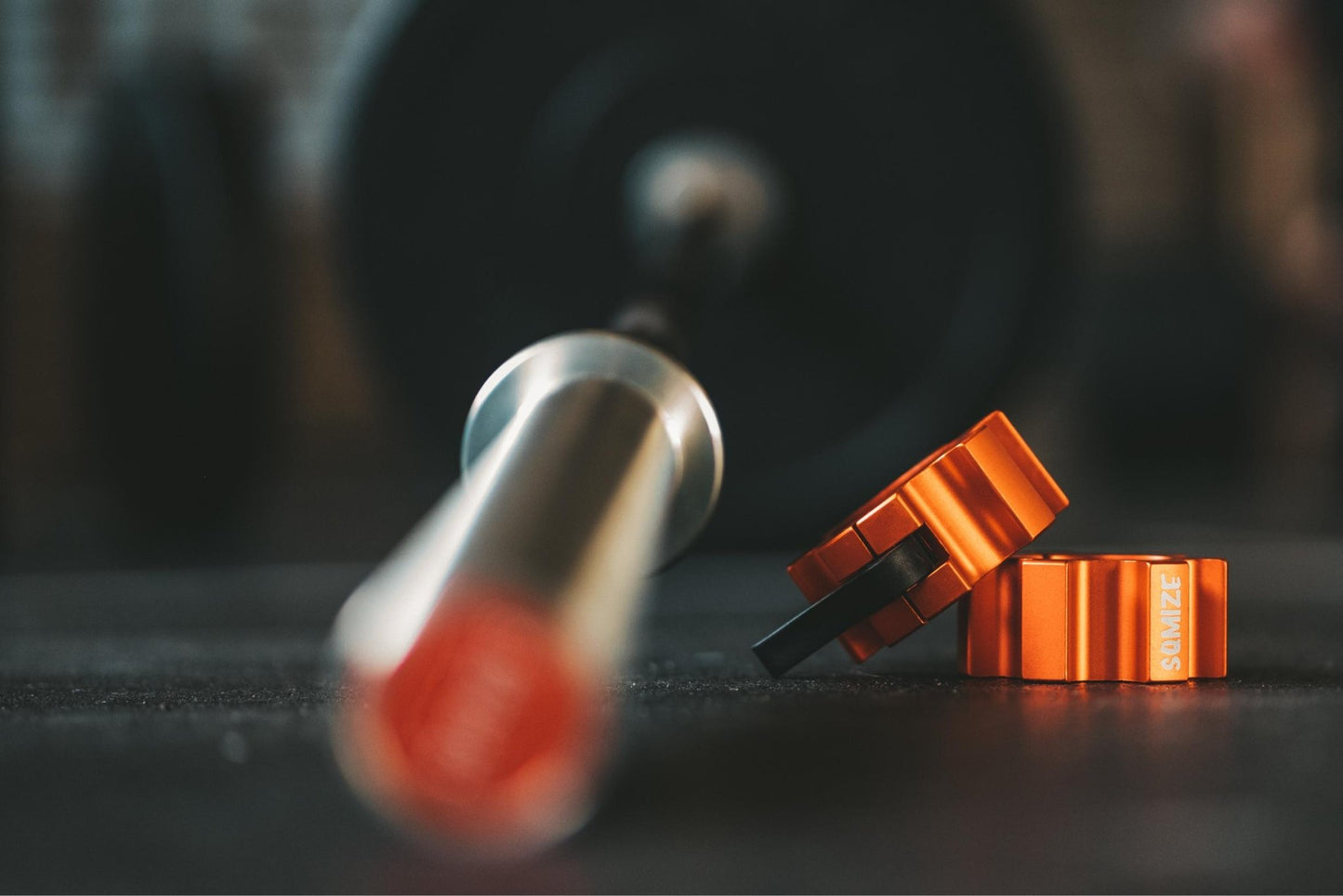 Barbell Sluiting - JAW klem - 50 mm SQMIZE® OC12 Aluminium Rood - SQMIZE Nederland