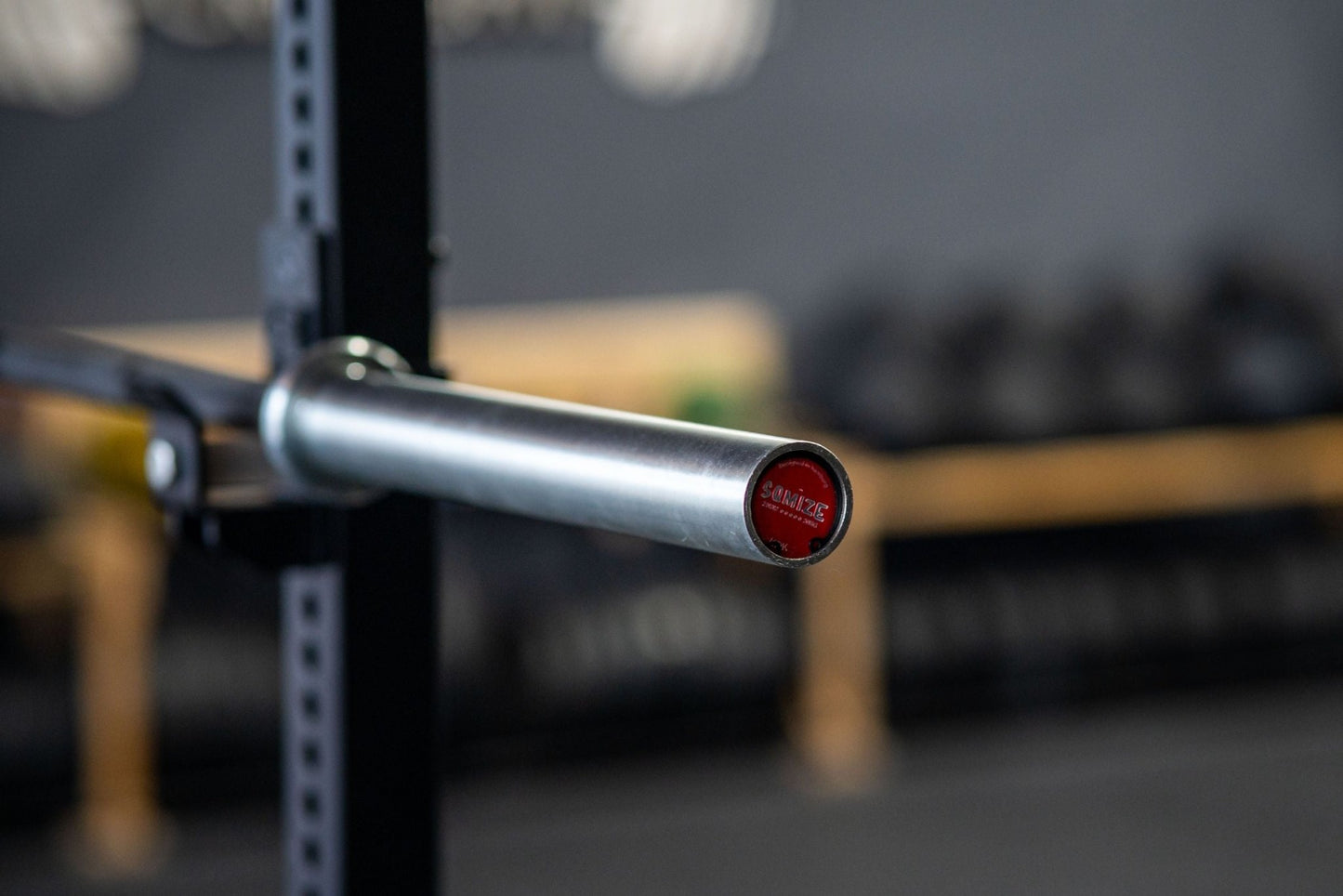 Black Bison Powerlifting Barbell SQMIZE® OB86PLm-KDK POWER PACK Ceramic Black-Onyx (20kg) - SQMIZE Nederland