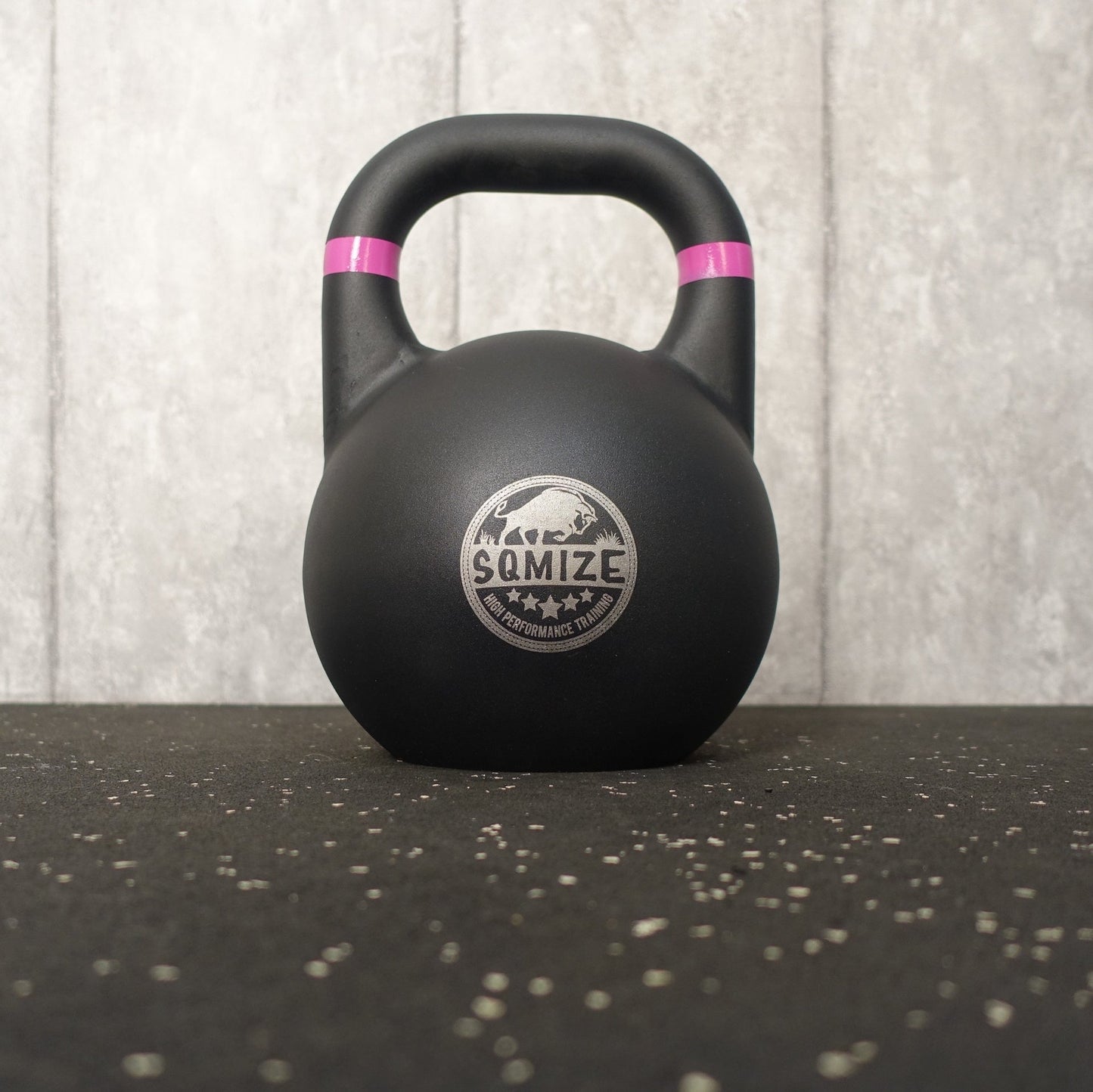 Competition Steel Kettlebell SQMIZE® CSK8, BLACK EDITION, 8 kg - SQMIZE Nederland