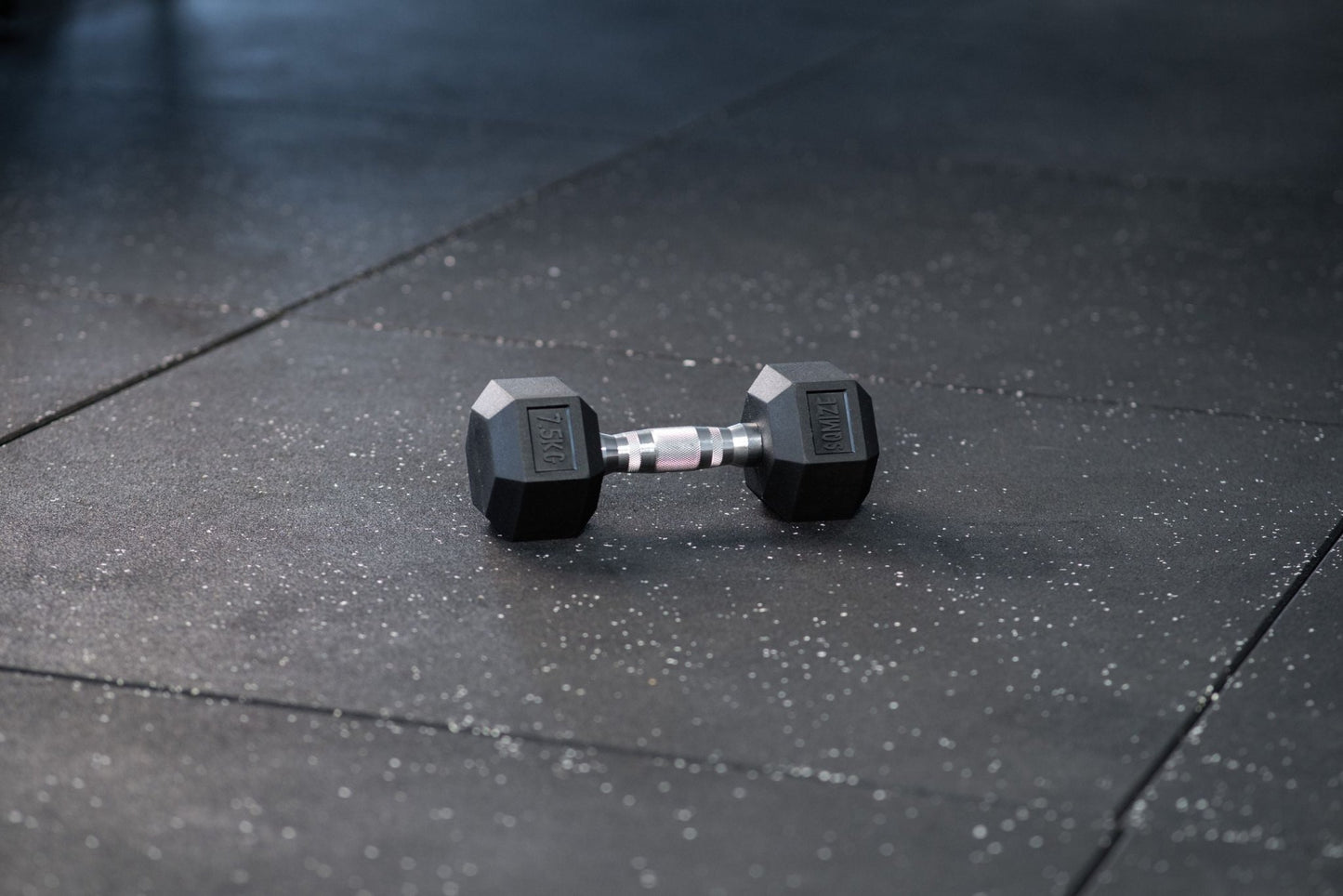 Hex Dumbbell SQMIZE® HDBR7.5 Rubber, 7,5 kg - SQMIZE Nederland
