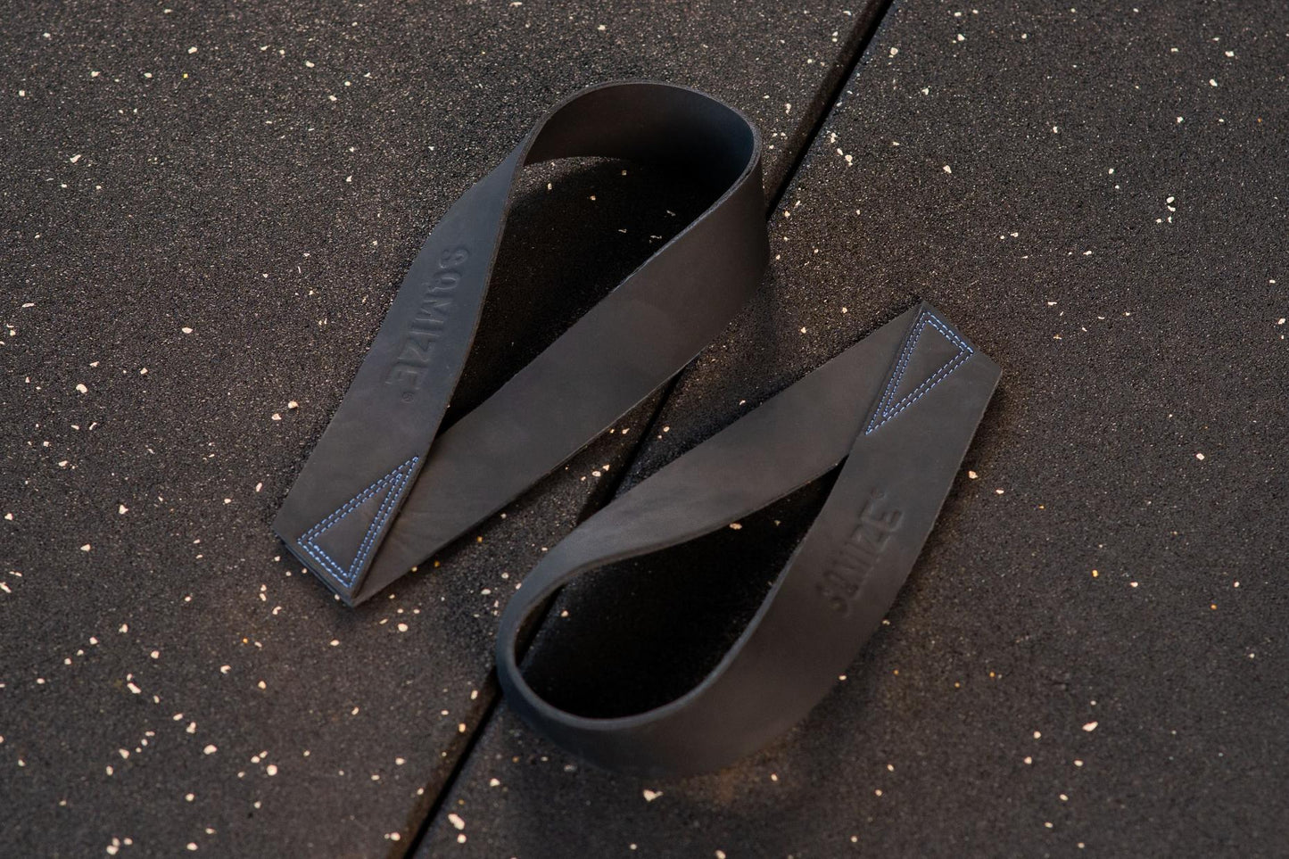 Olympic Lifting Straps SQMIZE® LS511 Leather black - SQMIZE Nederland