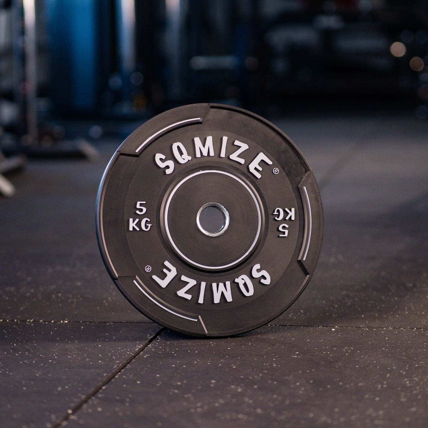 Premium Bison Black Bumper Plate SQMIZE® V-BBP5, 5KG - SQMIZE Nederland