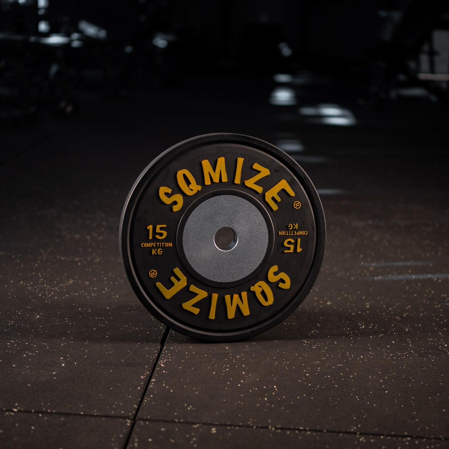 Premium Bison Black Competition Bumper Plate SQMIZE® V-CompBP15 - SQMIZE Nederland