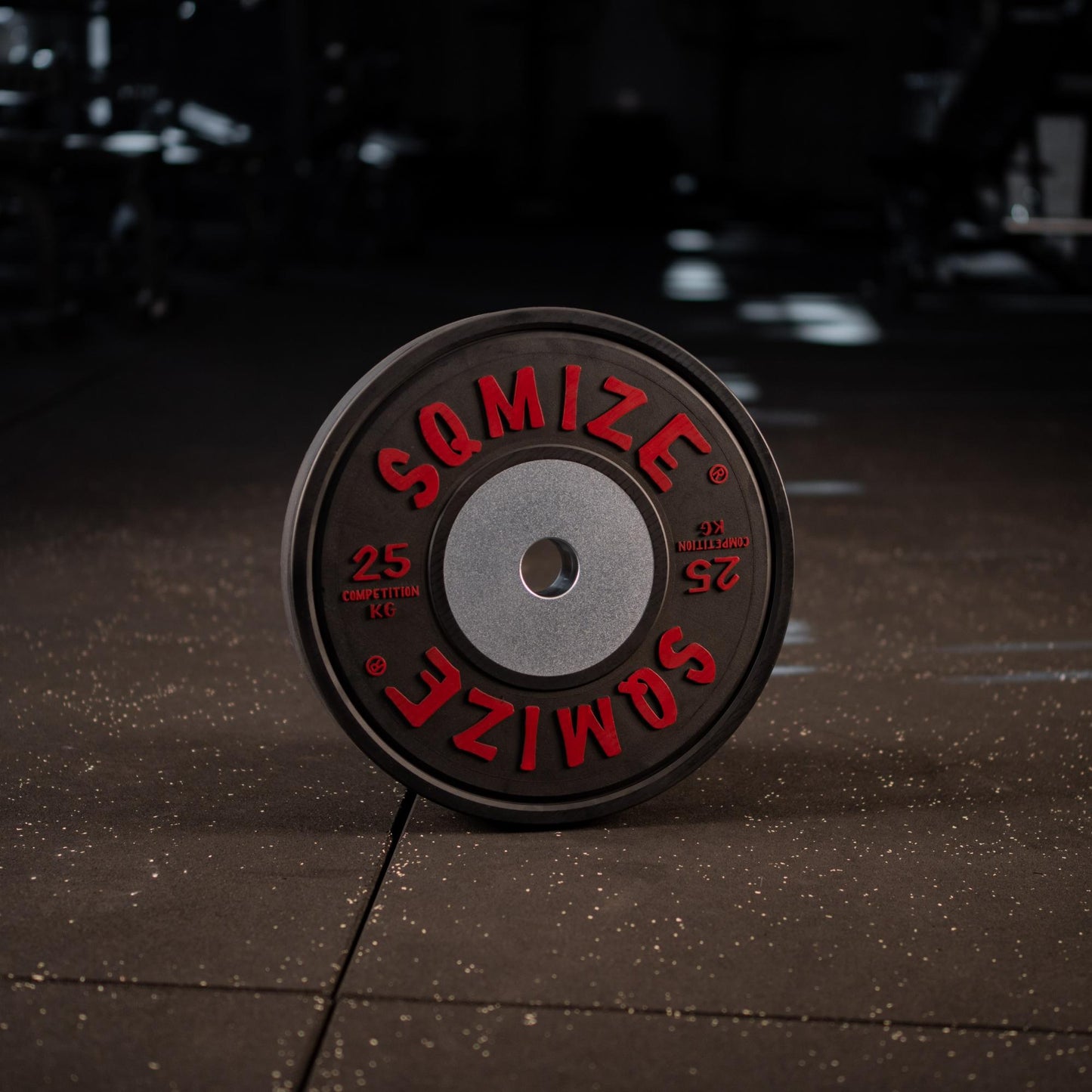 Premium Bison Black Competition Bumper Plate SQMIZE® V-CompBP25 - SQMIZE Nederland