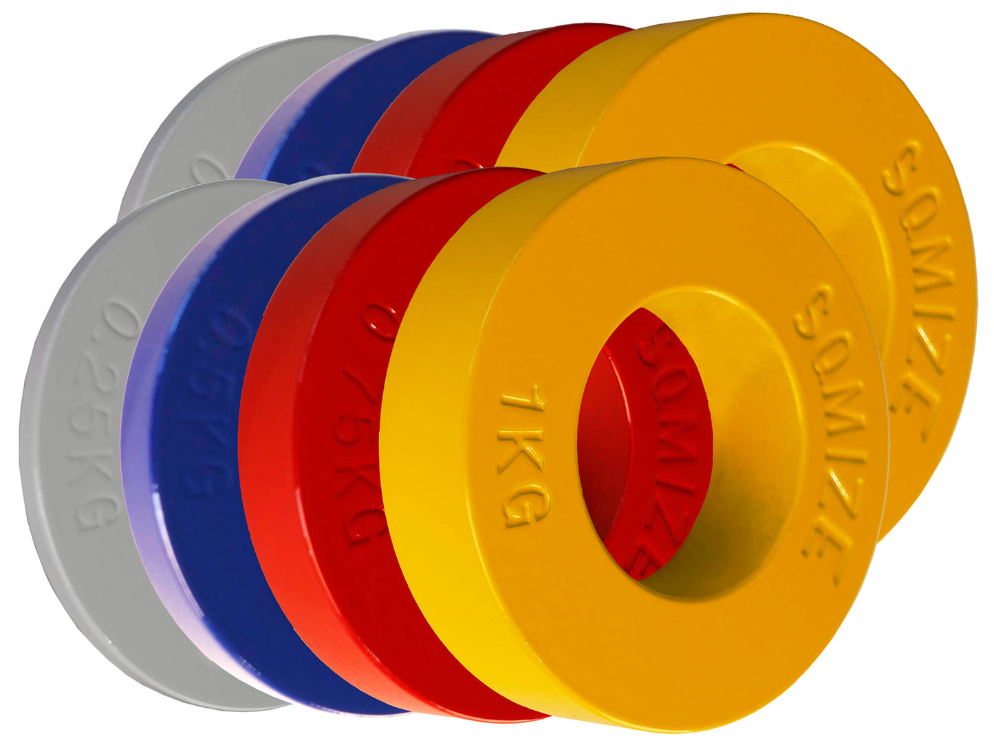 SQMIZE® FP500 Fractional Steel Plate Set, 5 kg Set - SQMIZE Nederland