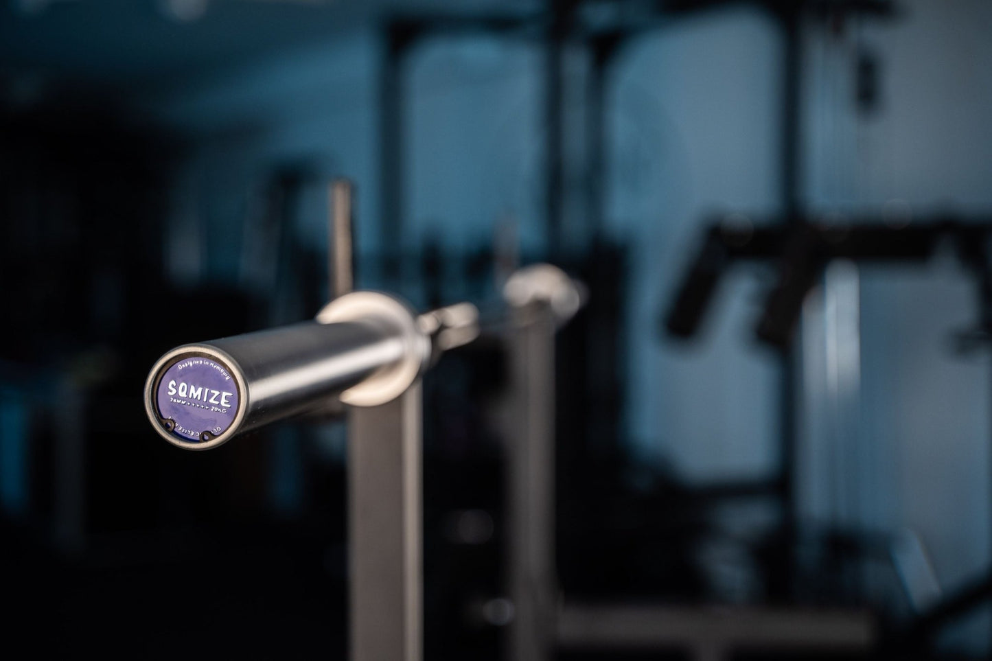 Wedstrijdtraining Barbell SQMIZE® PREMIUM BISON OB86WL-T Titanium Black (20kg) - SQMIZE Nederland