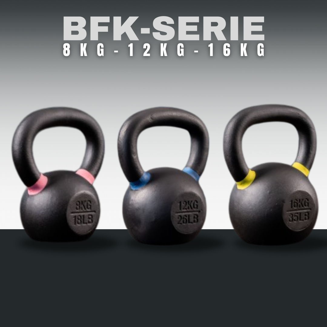 Black Kettlebell SQMIZE® BFK36 SET 36 kg