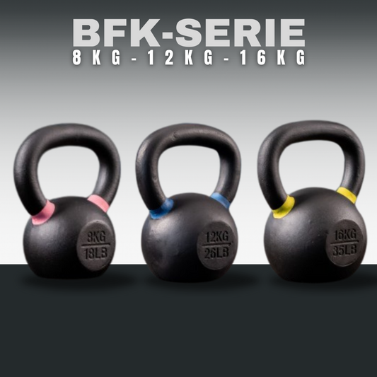 Black Kettlebell SQMIZE® BFK36 SET 36 kg
