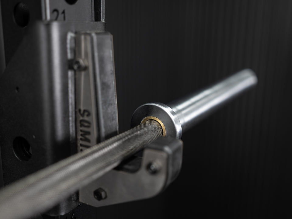 Calibrated Competition Powerlifting Barbell SQMIZE PREMIUM BISON OB86PL-IPC Titanium Black (20kg)