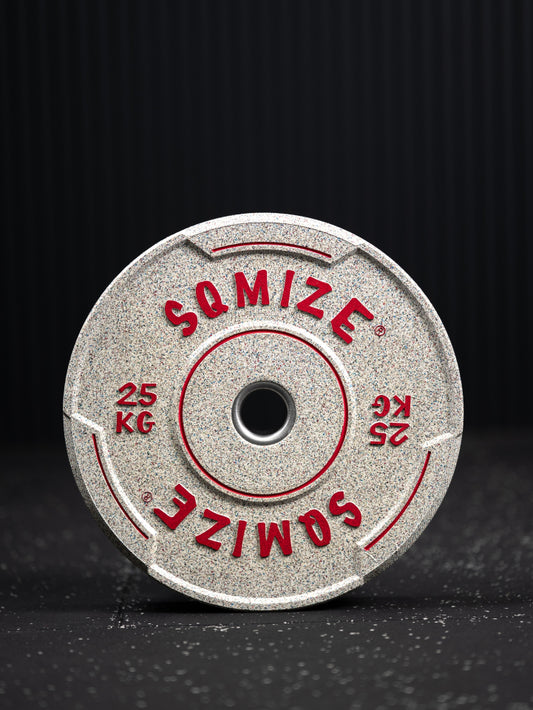 Premium Bison high-tempered bumper plate SQMIZE® V-CRNW25