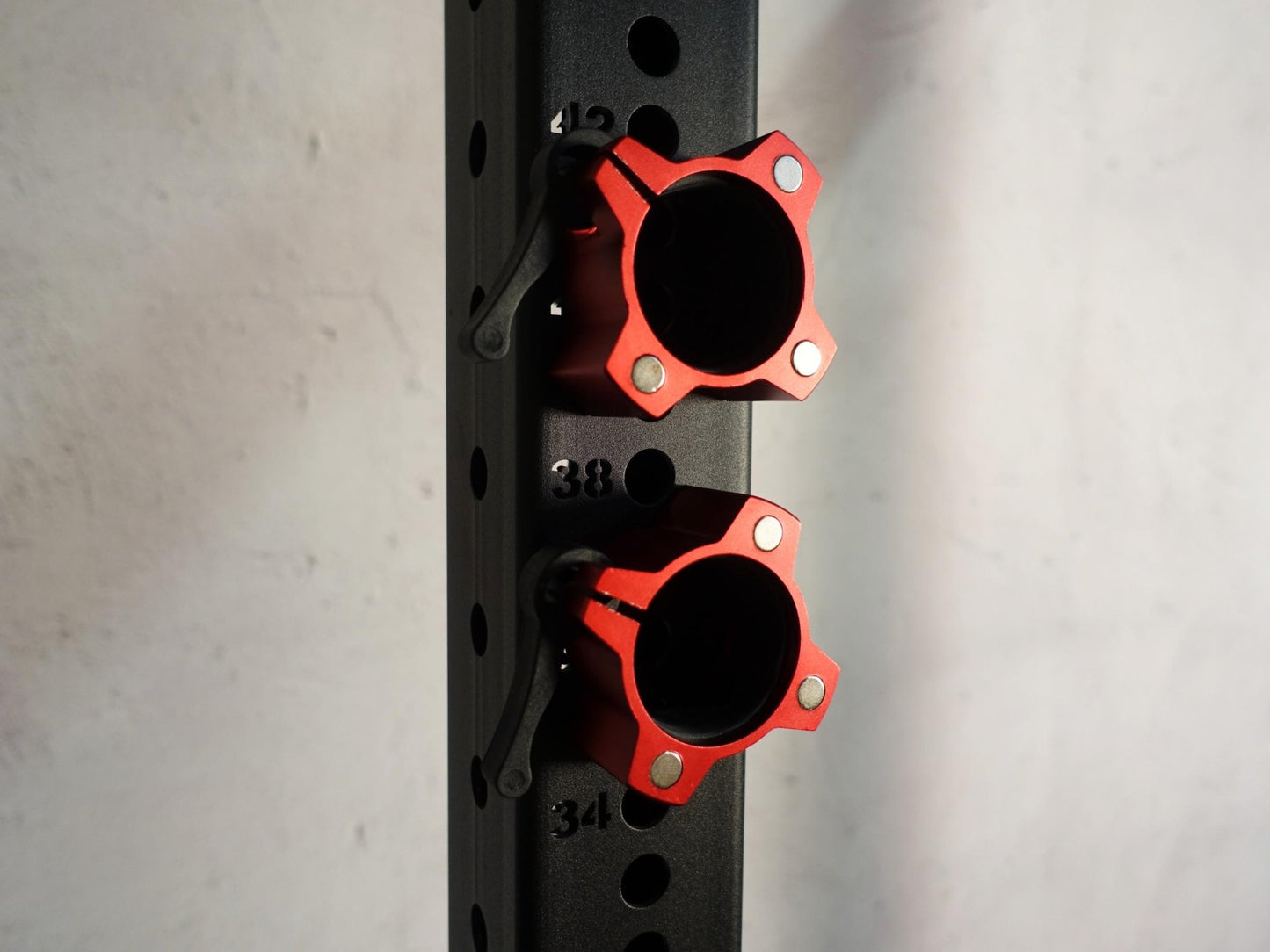 Barbell Sluiting - JAW klem - 50 mm SQMIZE® OC14 Magnetisch Rood - SQMIZE Nederland