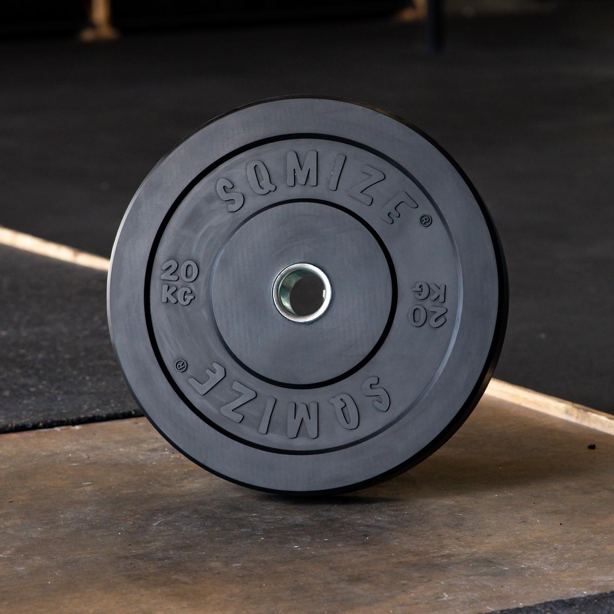 Bumper Plate Met Barbell SQMIZE® BBS100 Training Set, 120 kg - SQMIZE Nederland