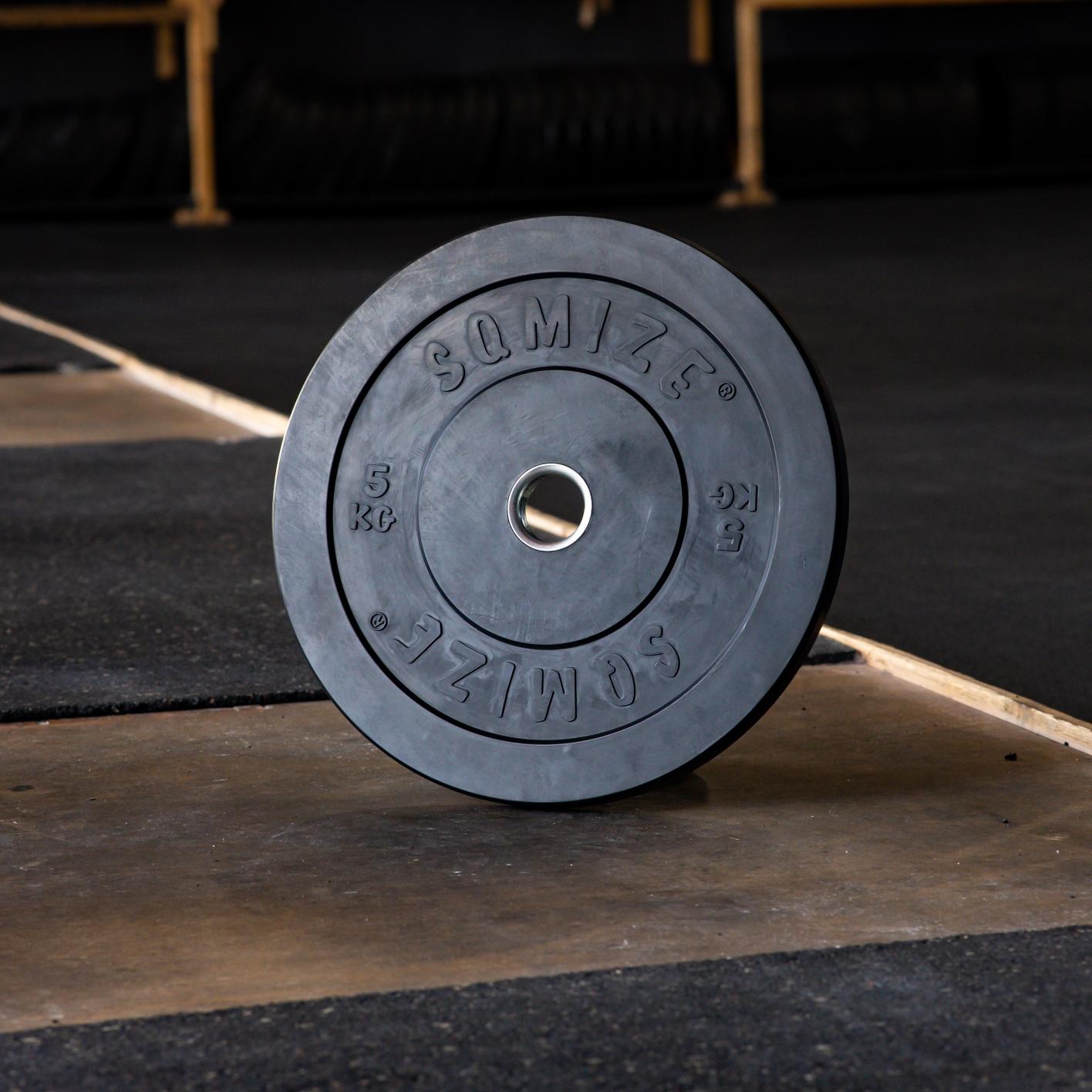 Bumper Plate Met Barbell SQMIZE® BBS100 Training Set, 120 kg - SQMIZE Nederland