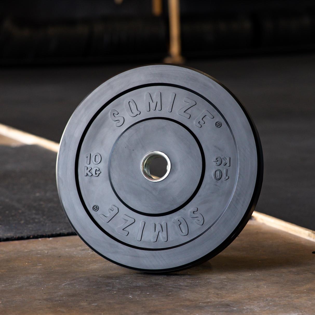 Bumper Plate Met Barbell SQMIZE® BBS100 Training Set, 120 kg - SQMIZE Nederland