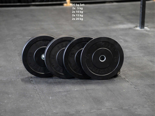 Bumper Plate Set SQMIZE® BBP100, 100 kg - SQMIZE Nederland