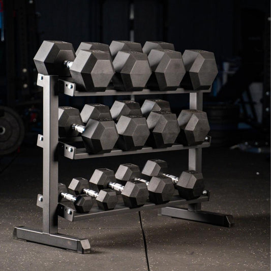 Hex Dumbbell Set met Rek SQMIZE® SQ220-R315 - SQMIZE Nederland