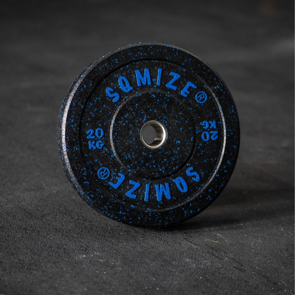 High-Tempered Bumper Plate Set SQMIZE® CRBP-C100, 100 kg, colorcoded - SQMIZE Nederland