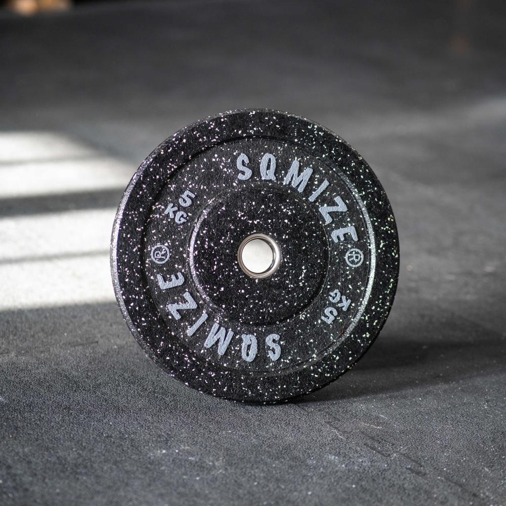 High-Tempered Bumper Plate Set SQMIZE® CRBP-C100, 100 kg, colorcoded - SQMIZE Nederland