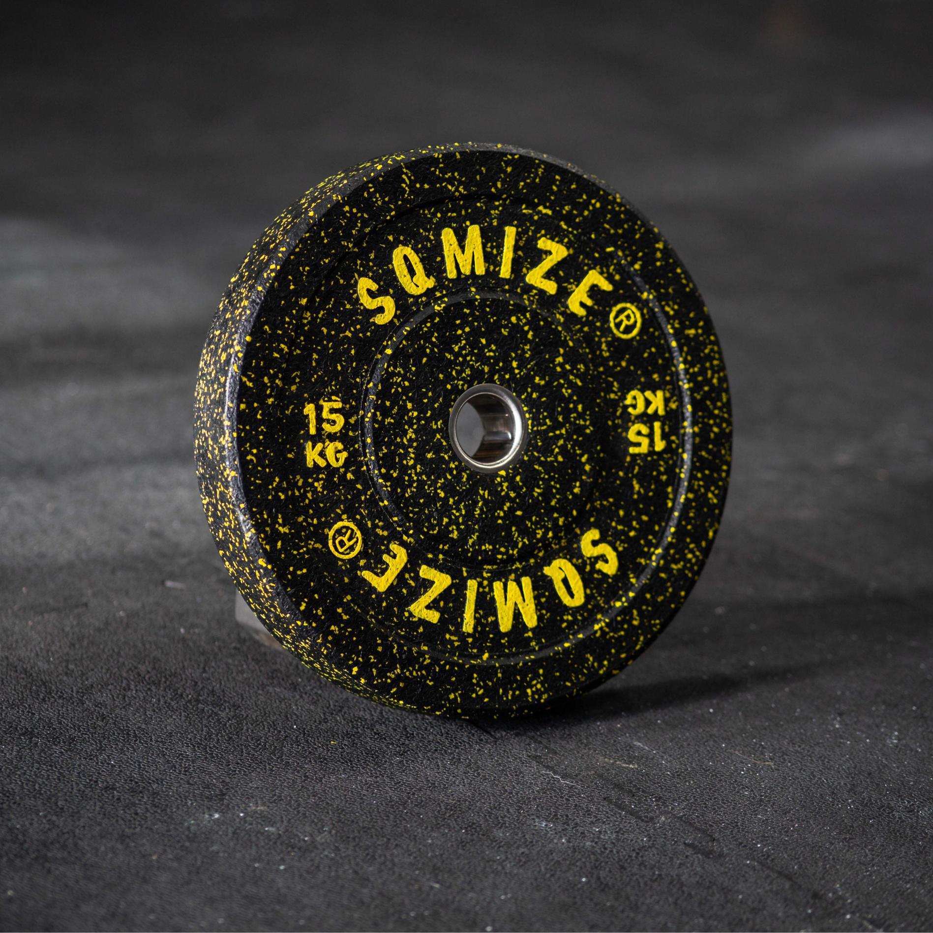 High-Tempered Bumper Plate SQMIZE® CRBP-C15 Training Color, 15 kg - SQMIZE Nederland
