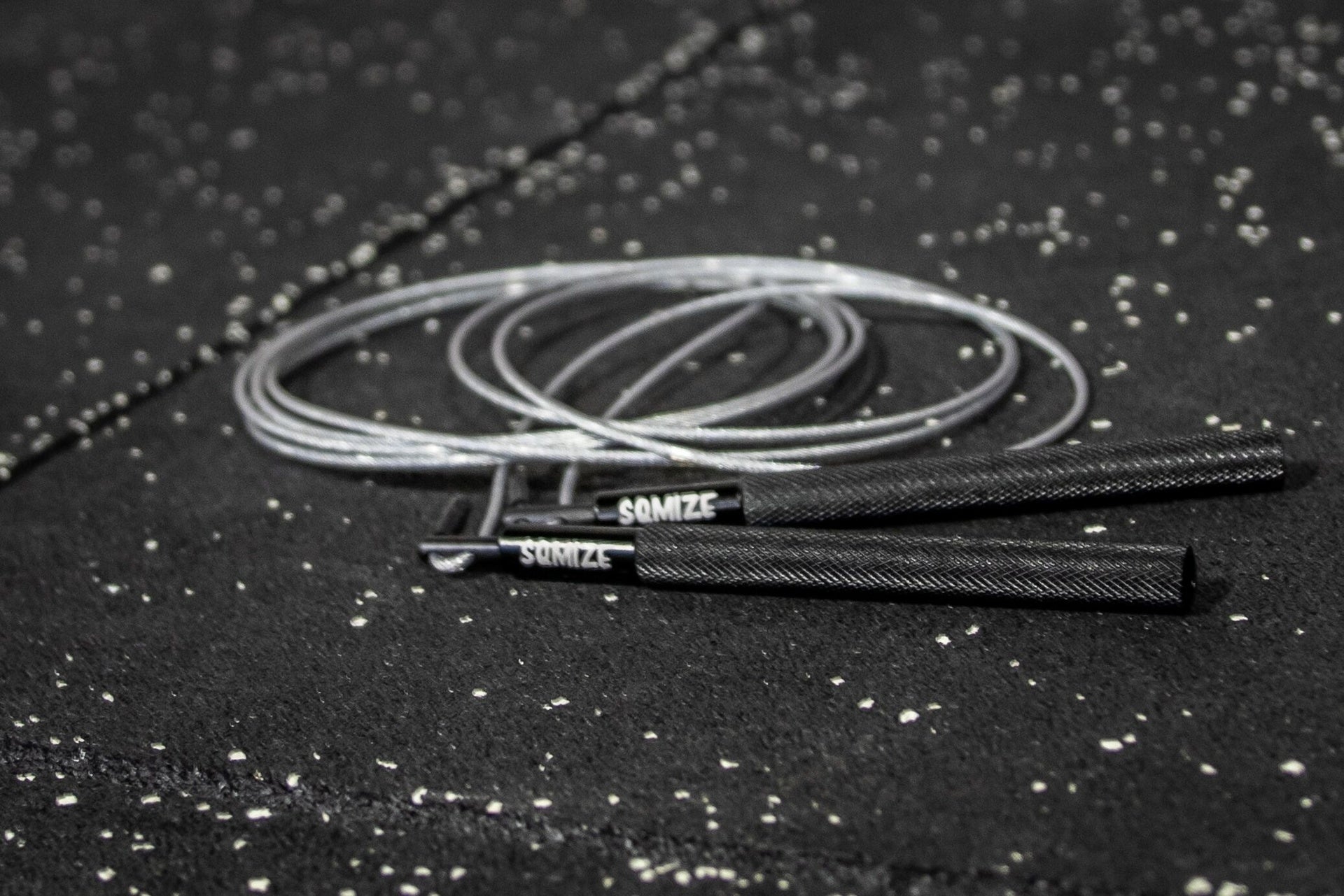 Jump Rope SQMIZE® SRQ Training Black Silver Edition - SQMIZE Nederland