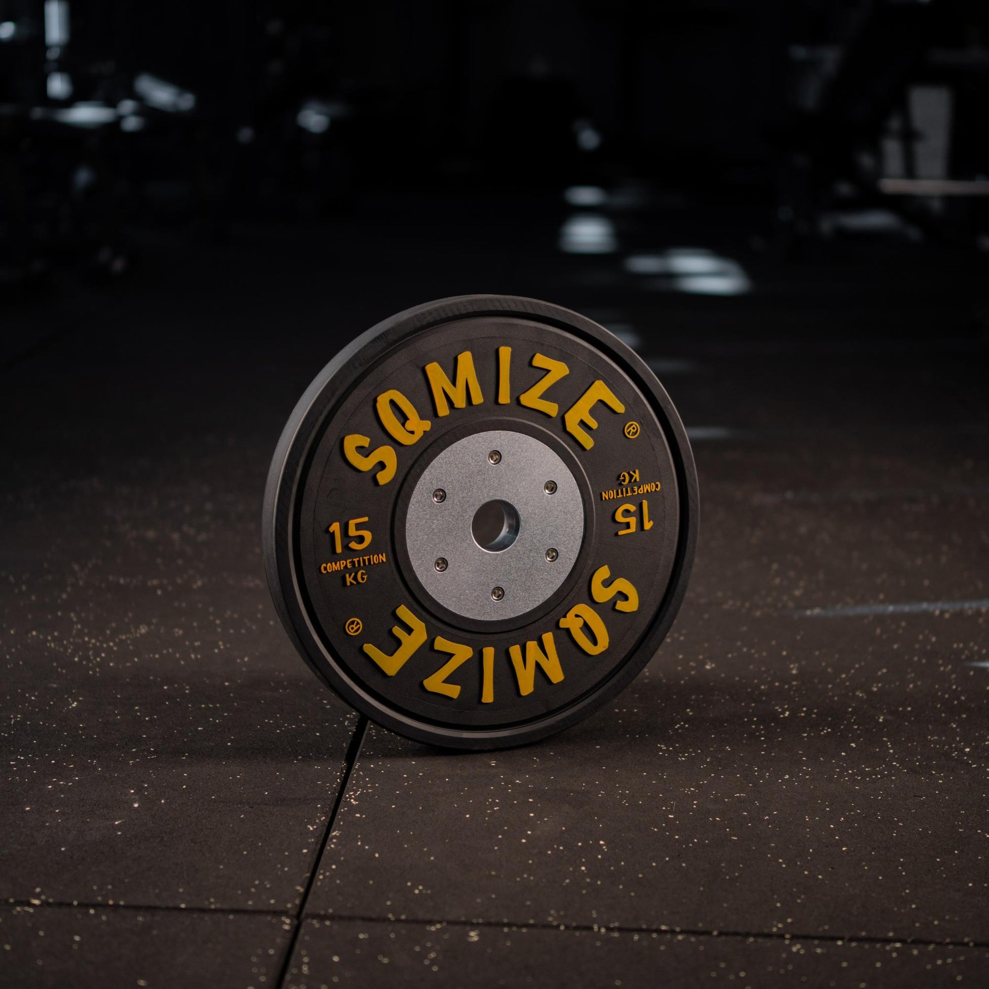 Premium Bison Black Competition Bumper Plate Set SQMIZE® V-CompBP90, 90 kg - SQMIZE Nederland