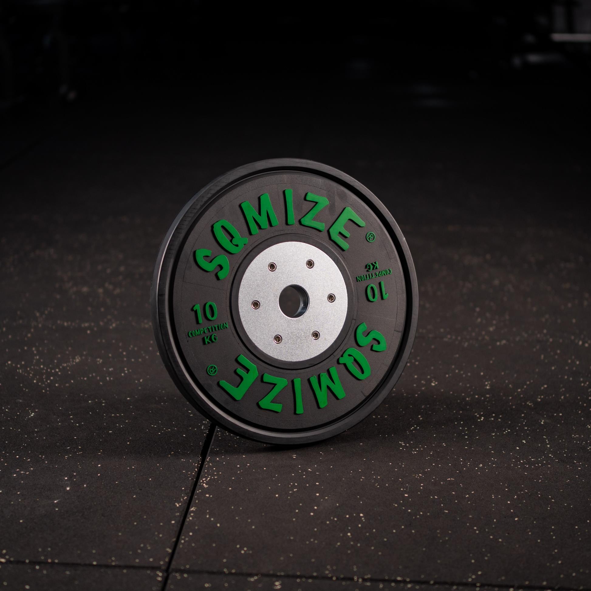 Premium Bison Black Competition Bumper Plate SQMIZE® V-CompBP10 - SQMIZE Nederland
